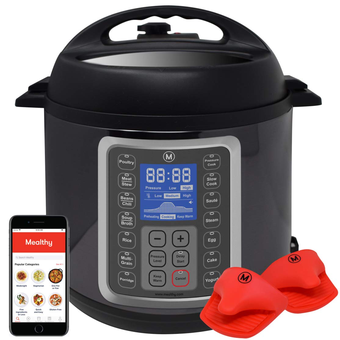 Mealthy 5 liter Electric Pressure Cooker