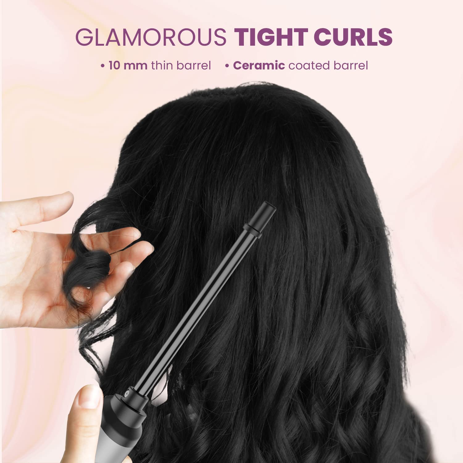 Agaro HC8001 Hair Curler With 10MM Barrel