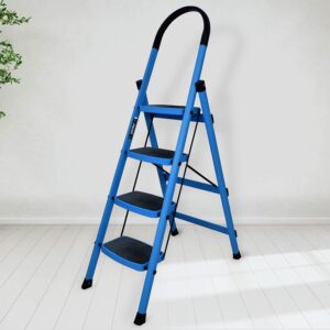 Premium Steel Folding 4 Step Ladder